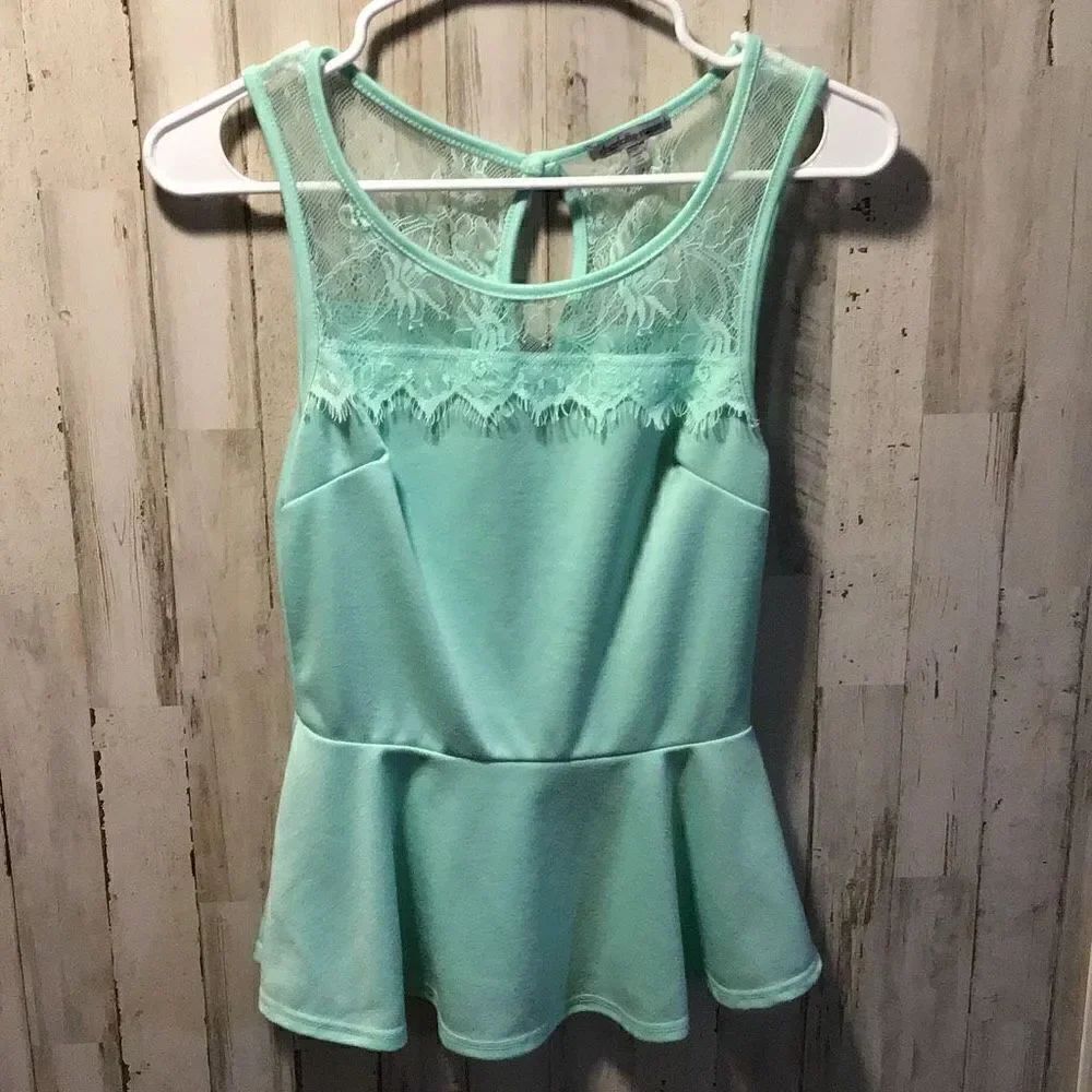 Blouse by Charlotte Russe lace top size small